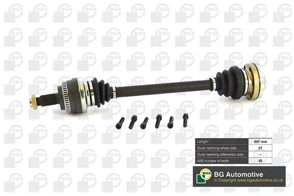 Полуось задняя левая DS0900L BGA