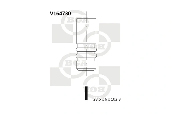 Впускной клапан V164730 BGA