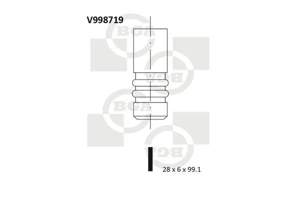 Выпускной клапан V998719 BGA