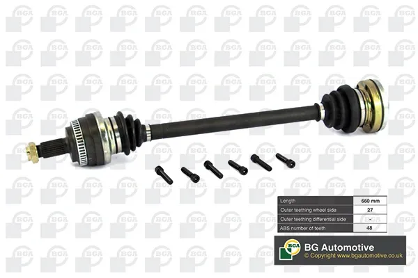 Полуось задняя правая DS0900R BGA