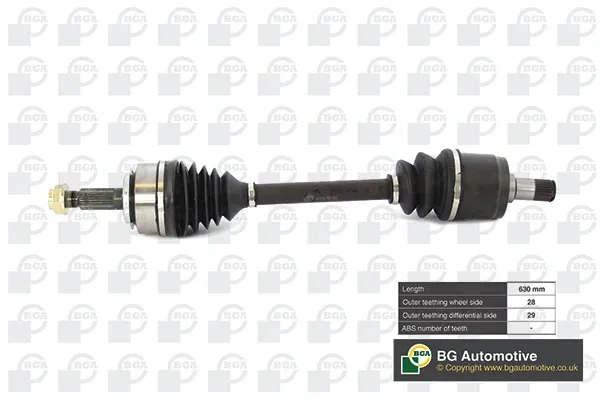 Левая полуось DS2519L BGA