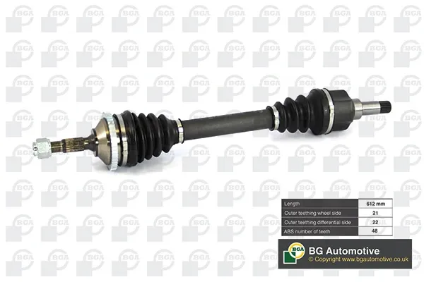 Левая полуось DS6714LA BGA