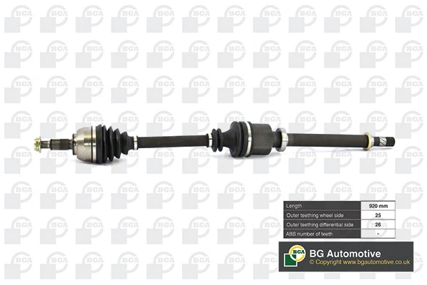 Правая полуось DS7349R BGA