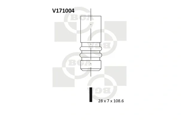 Выпускной клапан V171004 BGA