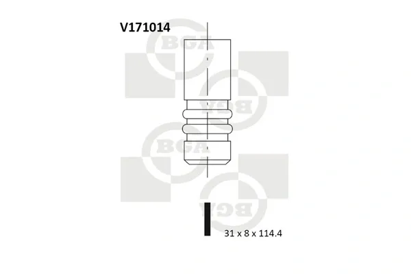 Выпускной клапан V171014 BGA