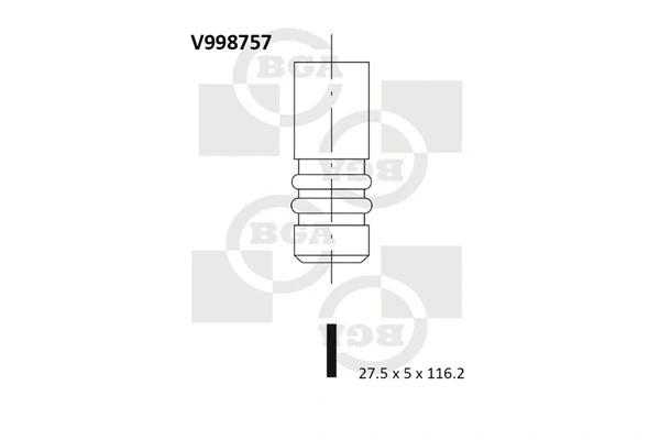 Выпускной клапан V998757 BGA