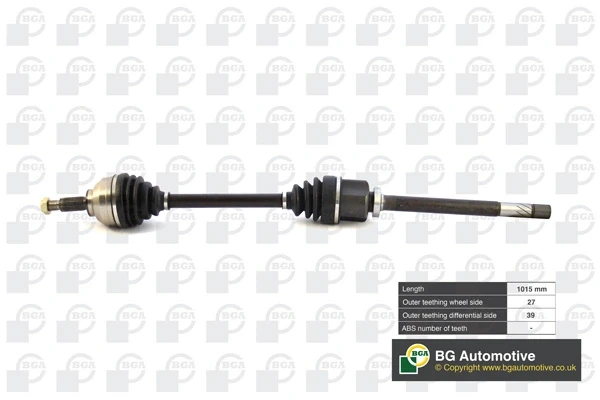 Правая полуось DS9529R BGA