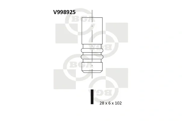 Выпускной клапан V998925 BGA