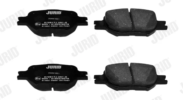 Передние тормозные колодки 572517J Jurid/Bendix