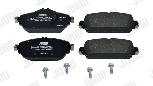 Передние тормозные колодки 573671J Jurid/Bendix