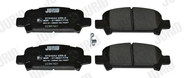 Задние тормозные колодки 572424J Jurid/Bendix