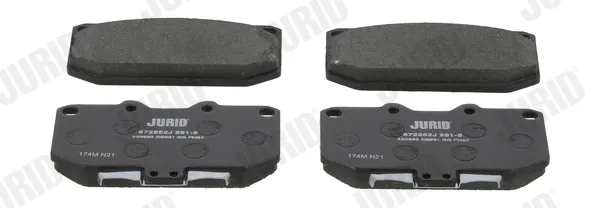 Передние тормозные колодки 572252J Jurid/Bendix
