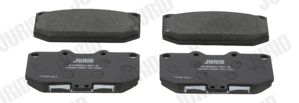 Передние тормозные колодки 572252J Jurid/Bendix