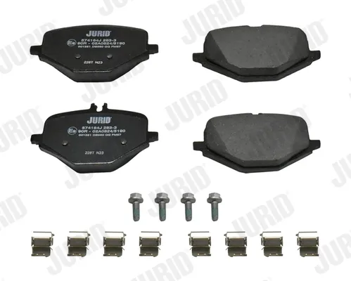 Задние тормозные колодки 574164J Jurid/Bendix