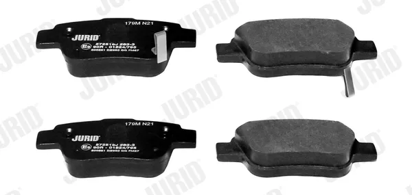 Задние тормозные колодки 572516J Jurid/Bendix