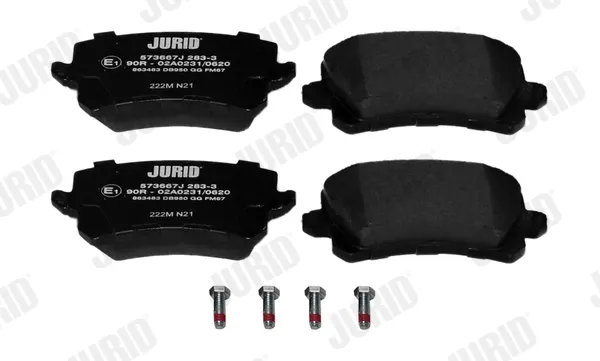 Задние тормозные колодки 573667J Jurid/Bendix