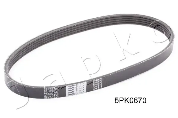 Ремень генератора 5PK670 Japko
