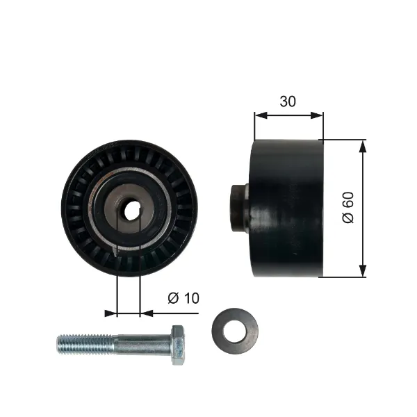Купить 1225690 Kraft Ведуший ролик ГРМ