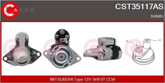 Стартер CST35117AS Casco