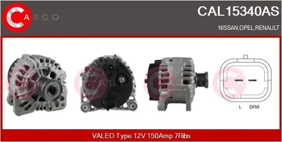Генератор CAL15340AS Casco