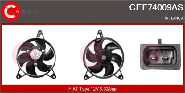  Электровентилятор охлаждения Fiat Panda 1