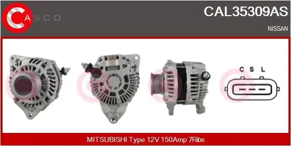 Генератор CAL35309AS Casco