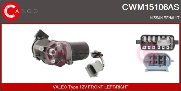 Мотор дворников CWM15106AS Casco