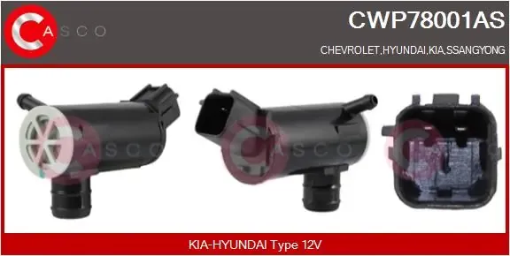 Моторчик омывателя CWP78001AS Casco