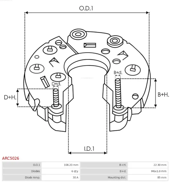 Купить Диодный мост Митсубиси Лансер IV C6A, C7A
