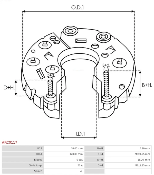 Диодный мост ARC0117 As-pl