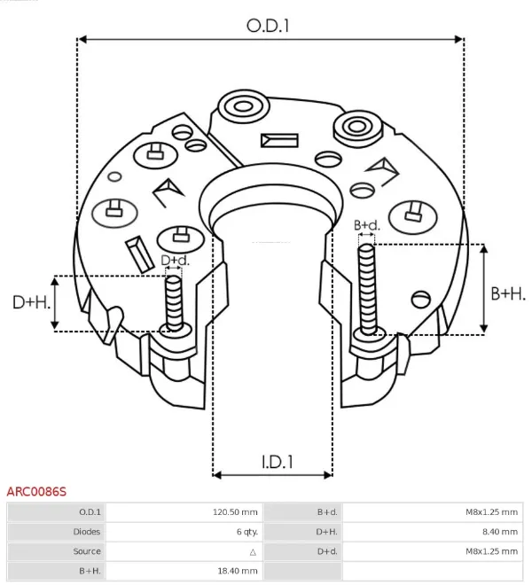 Купить Диодный мост Рено Сценик II JM0, JM1