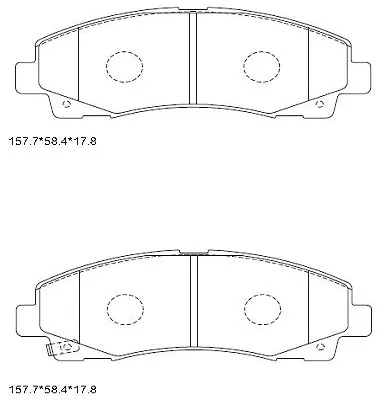 Передние тормозные колодки KD1509 Asimco
