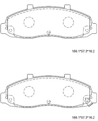 Передние тормозные колодки KD6329 Asimco