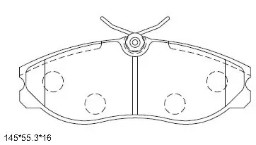 Передние тормозные колодки KD1411 Asimco