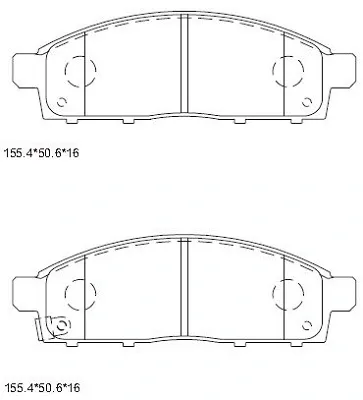 Передние тормозные колодки KD4723 Asimco