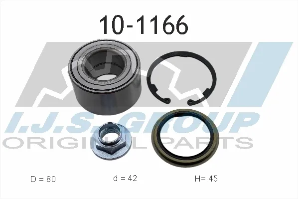 Подшипник ступицы 101166 IJS Group