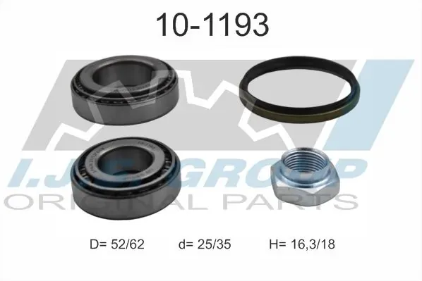Подшипник задней ступицы 101193 IJS Group