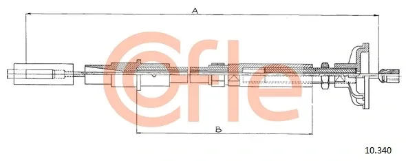 Трос сцепления C0262C LPR
