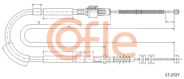 Трос ручника C1348B LPR