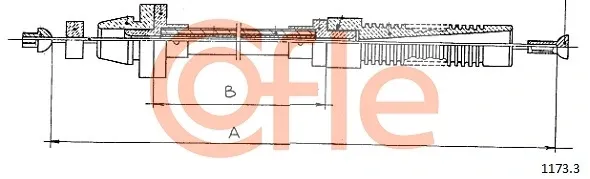 Трос газа 11733 Cofle