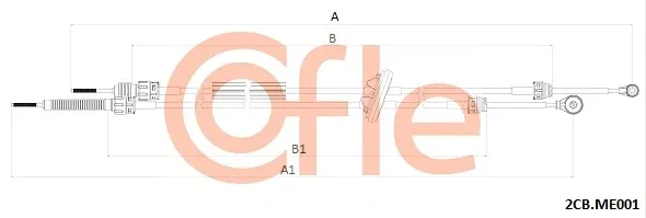 Трос КПП 922CBME001 Cofle