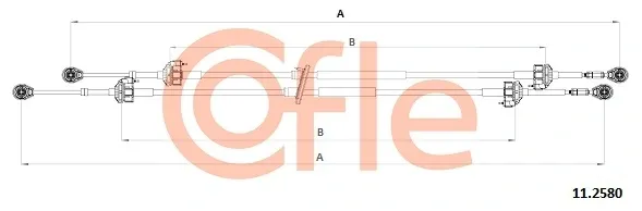 Трос КПП 112580 Cofle
