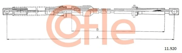 Трос газа 6158183 Ford
