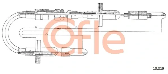 Трос сцепления 10319 Cofle