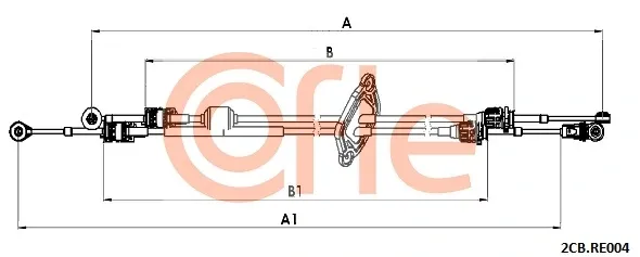 Трос КПП 2CBRE004 Cofle