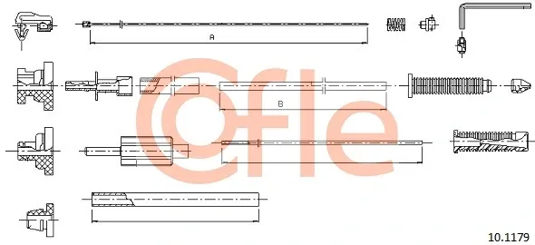 Трос газа 101179 Cofle
