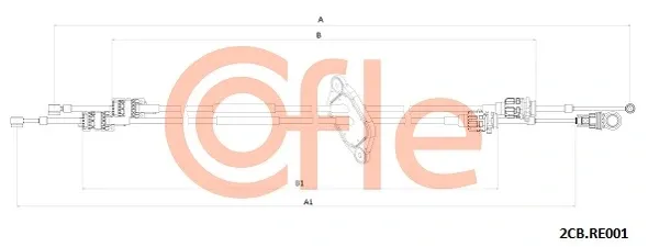 Трос КПП 2CBRE001 Cofle