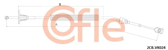 Трос переключения передач 2CBVK024 Cofle