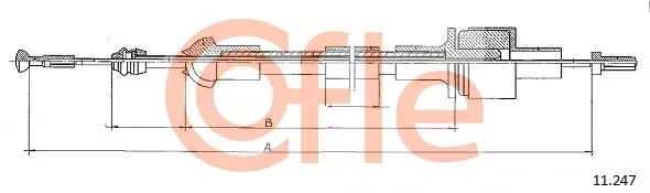 Трос сцепления 11247 Cofle