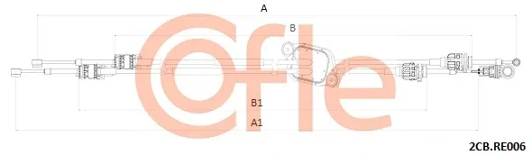 Трос КПП 2CBRE006 Cofle